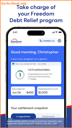 Freedom Debt Relief screenshot