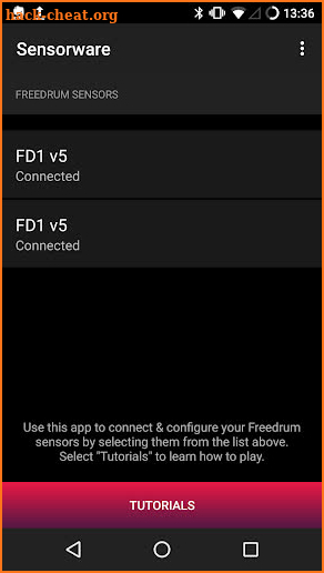 Freedrum Sensorware screenshot