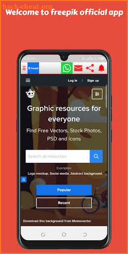 Freepik App screenshot