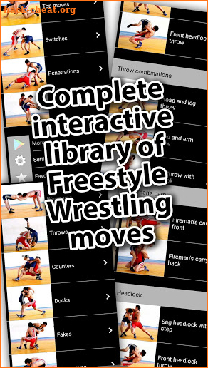 Freestyle Wrestling movement library screenshot