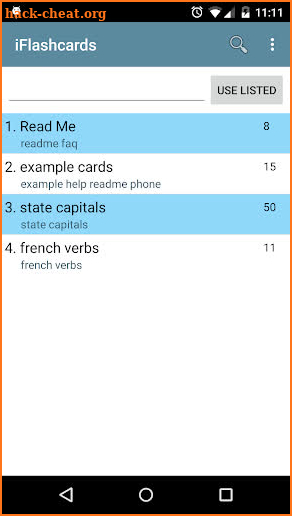 FreezingBlue Flashcards screenshot