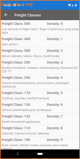 FreightCalc screenshot