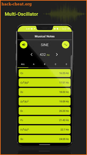 Frequency Sound Generator screenshot