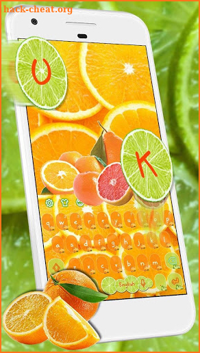 Fresh Citrus Keyboard Theme screenshot