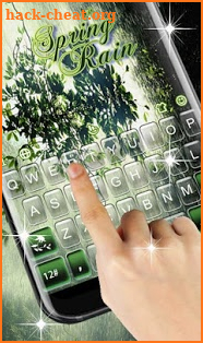 Fresh Spring Rain Keyboard Theme screenshot