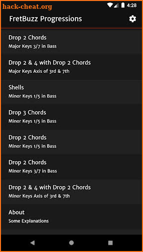 FretBuzz Progressions screenshot