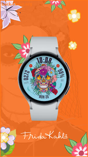 Frida Kahlo - Skull Watch Face screenshot