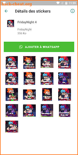 Friday Stickers Night-Funkn para WhatsApp screenshot