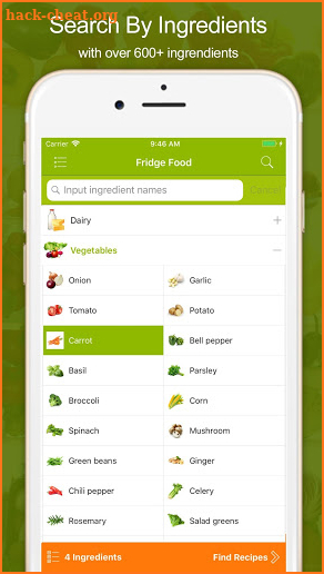 Fridge Food - Easy Cooking by ingredients screenshot