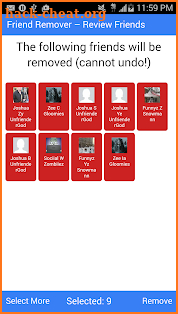Friend Remover for Facebook screenshot