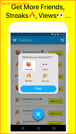 Friends for Snapchat - AddNow screenshot