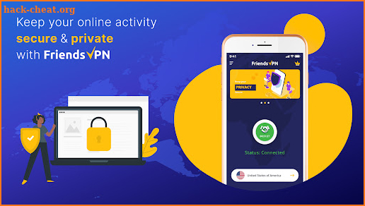 FriendsVPN - Ultra-Fast, Secure VPN Service screenshot