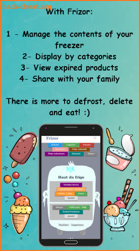 Frizor - manage contents of your freezor screenshot