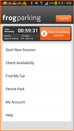 Frogparking screenshot