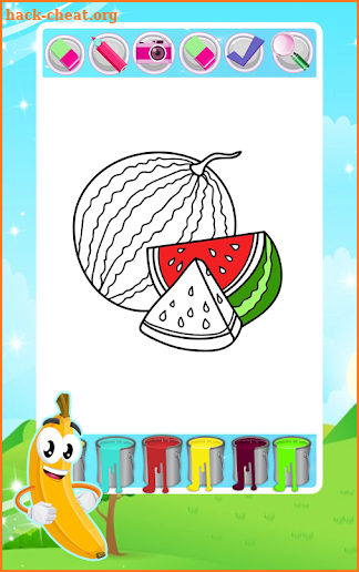 Fruit and Vegetables Coloring game for kids screenshot