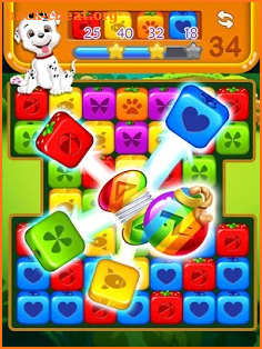 Fruit Cubes Tap Blast screenshot