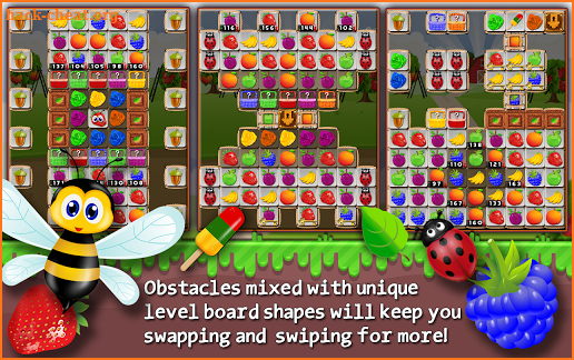 Fruit Drops 3 - Match 3 puzzle screenshot