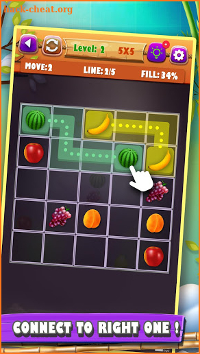 Fruit Puzzle King: Line Art Link Kids Free Game screenshot