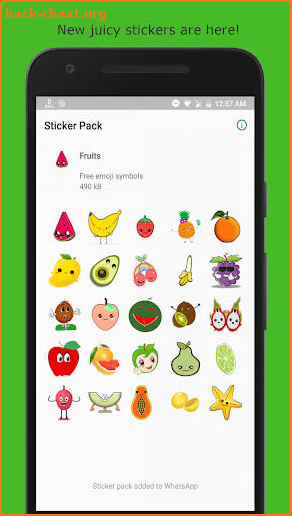 Fruit Sticker App for WhatsApp screenshot