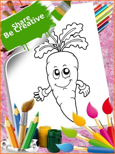 Fruits & Vegetables Coloring Book screenshot