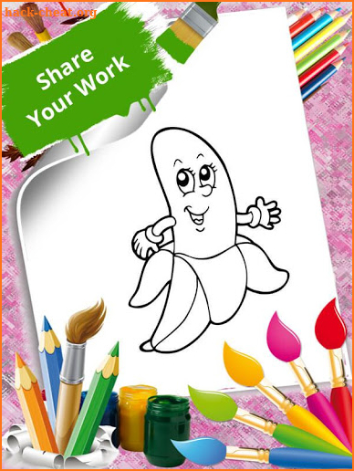 Fruits & Vegetables Coloring Book screenshot