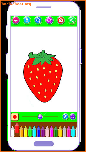 Fruits and Vegetables Coloring Pages screenshot