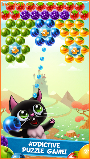 Fruity Cat  - bubble shooter screenshot