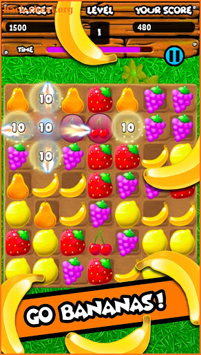 Fruity Gardens - Fruit Link Puzzle Game screenshot