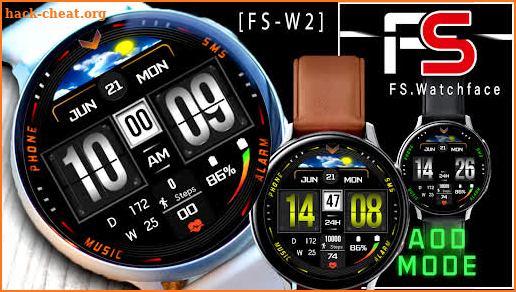 FS-W10  DIGITAL WATCHFACE screenshot