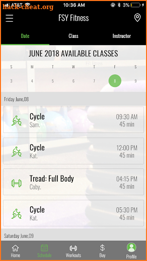 FSY Fitness screenshot