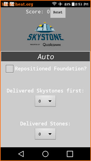 FTC Skystone Scorer screenshot