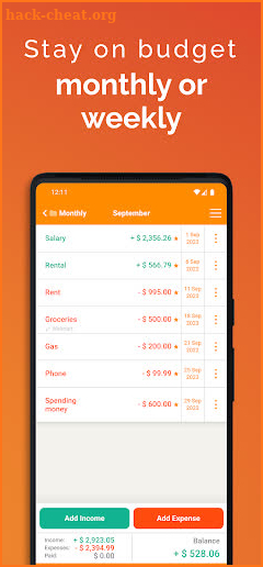 Fudget 2: Budget Planner screenshot