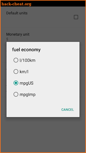 Fuel Voice Calc screenshot