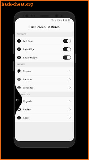 Full Screen Gestures screenshot