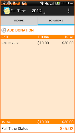 Full Tithe-LDS Tithing Tracker screenshot