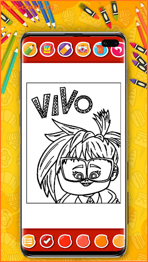 Fun Cartoon Game Coloring Book screenshot