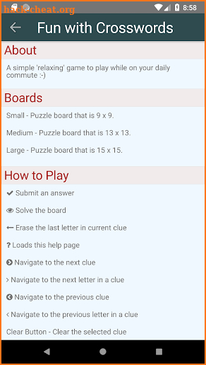 Fun with Crosswords screenshot