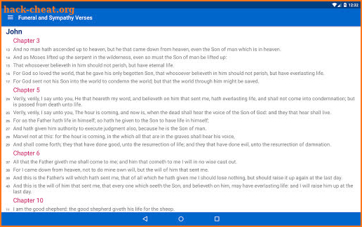 Funeral & Sympathy Scriptures screenshot