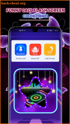 Funny Call Flash Screen - Color Themes screenshot