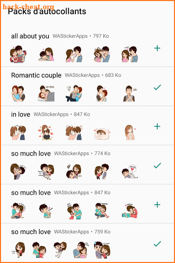 Funny Couple In Love stickers - WAStickerApps screenshot