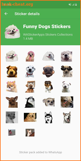 Funny Dog memes stickers WAStickerApps screenshot