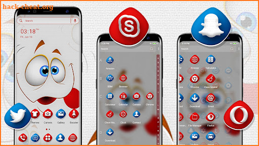 Funny Face Launcher Theme screenshot