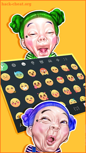 Funny Faces Emoji Stickers screenshot