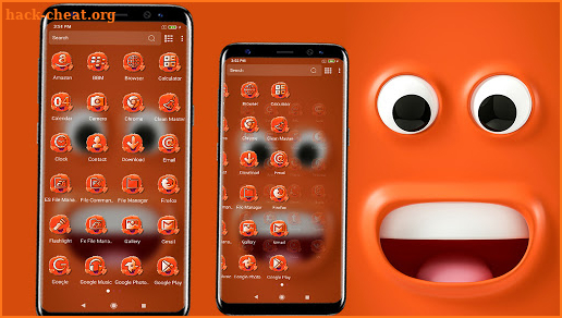 Funny Happy Face Emoji Theme screenshot