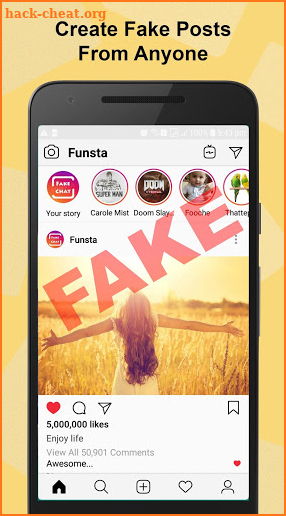 Funsta - Insta Fake Chat Post and Direct Prank screenshot