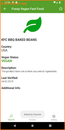 Fussy Vegan Fast Food USA screenshot