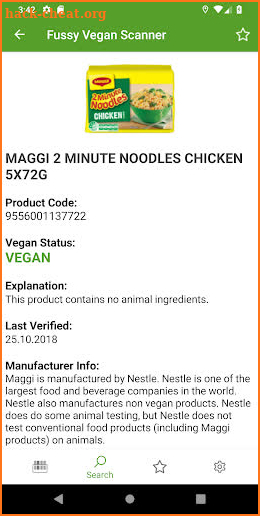Fussy Vegan Scanner screenshot