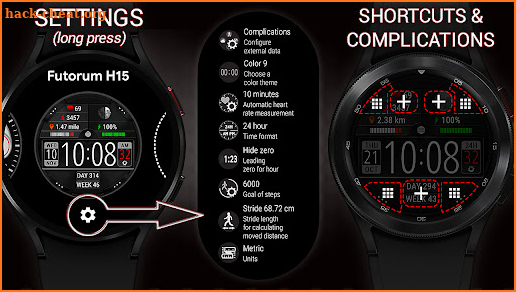 Futorum H15 Digital watch face screenshot