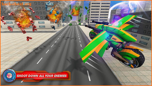 Futuristic Bike Robot Transformation War screenshot