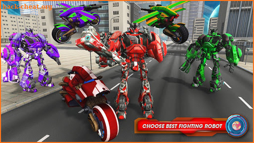 Futuristic Bike Robot Transformation War screenshot